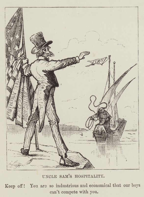 Uncle Sams vendéglátás alkotó: George Augustus Sala