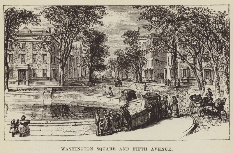 Washington Square és Fifth Avenue alkotó: George Augustus Sala