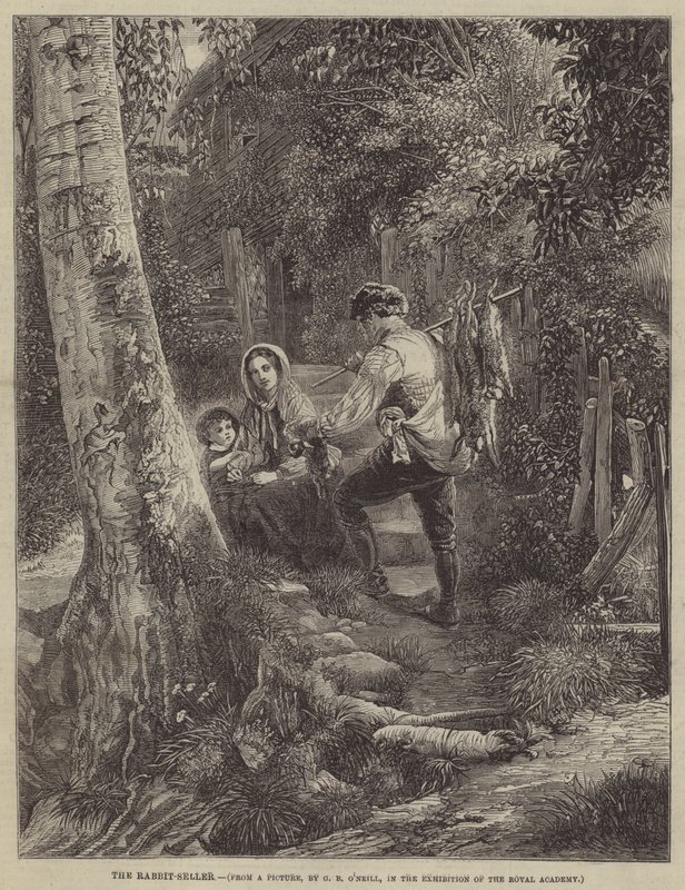 A nyúl-eladó alkotó: George Bernard O