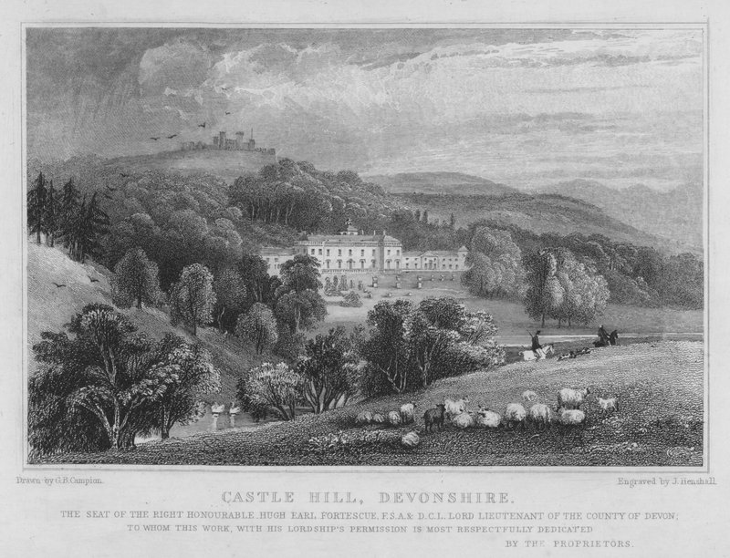 Castle Hill, Devonshire (metszet) alkotó: George Bryant Campion
