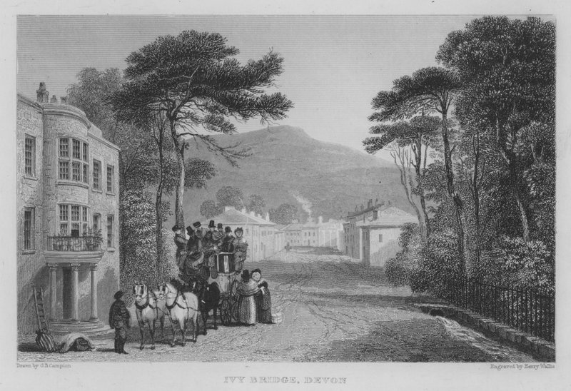 Ivy Bridge, Devon (metszet) alkotó: George Bryant Campion