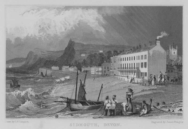 Sidmouth, Devon (metszet) alkotó: George Bryant Campion