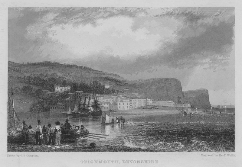 Teignmouth, Devonshire (metszet) alkotó: George Bryant Campion