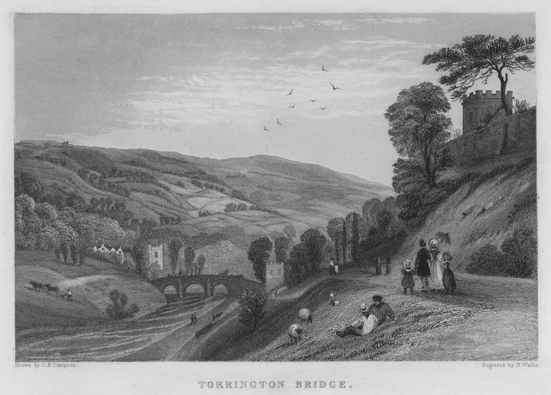 Torrington híd (metszet) alkotó: George Bryant Campion