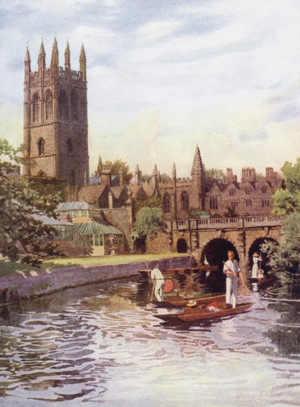 Oxford: Magdalen College and Bridge from the Cherwell alkotó: George Carline