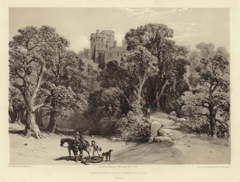 Naworth kastély, Cumberland alkotó: George Cattermole