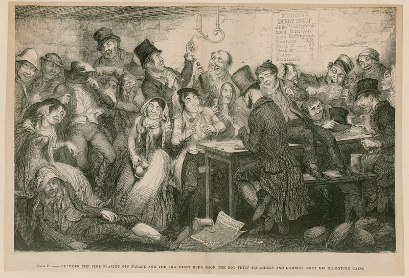 A részeg gyermekeiből, 1848 alkotó: George Cruikshank