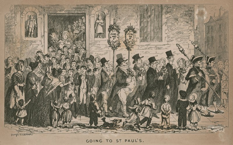 Elmegyünk a londoni Szent Pál katedrálisba alkotó: George Cruikshank