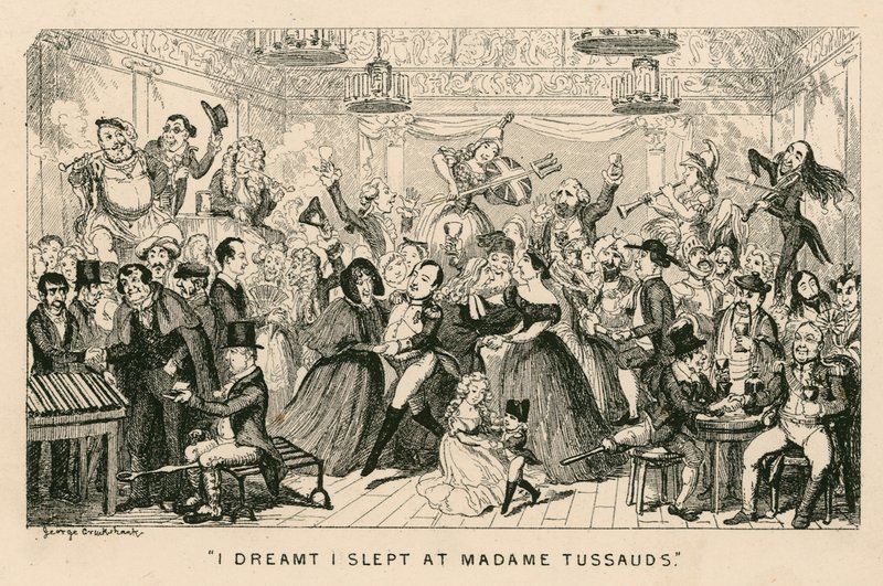 Azt álmodtam, hogy a Madame Tussaudsban aludtam alkotó: George Cruikshank