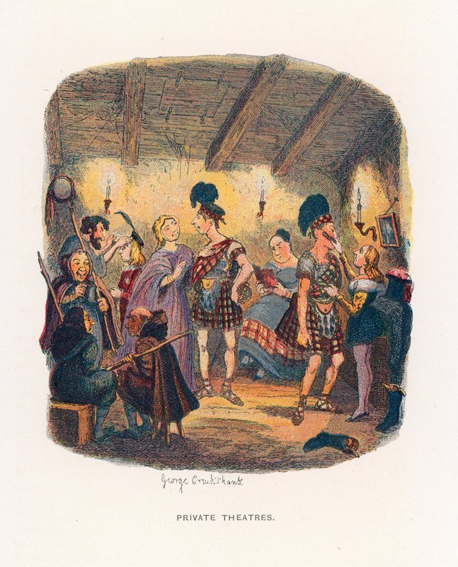 Illusztráció Boz vázlataihoz alkotó: George Cruikshank