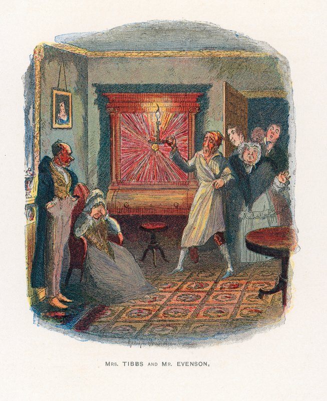 Illusztráció Boz vázlataihoz alkotó: George Cruikshank