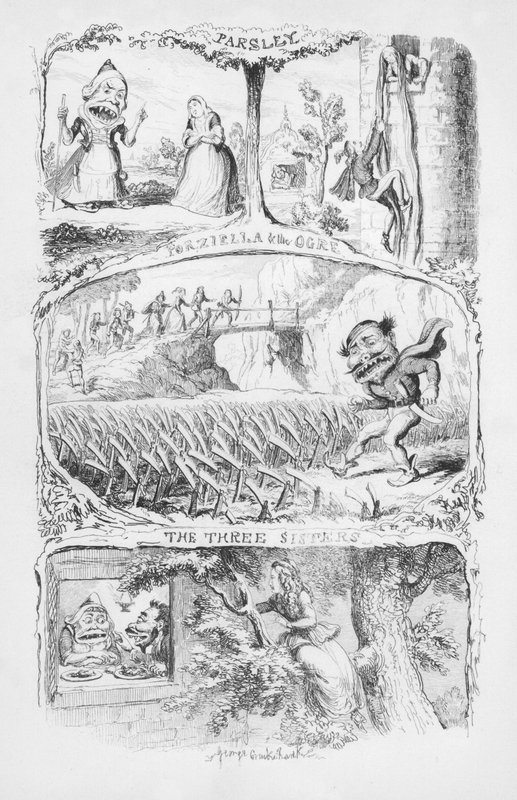 Illusztráció a Pentamerone-hoz, George Cruikshank (metszet) alkotó: George Cruikshank