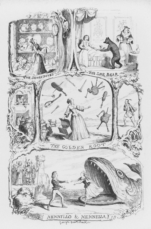 Illusztráció a Pentamerone-hoz, George Cruikshank (metszet) alkotó: George Cruikshank