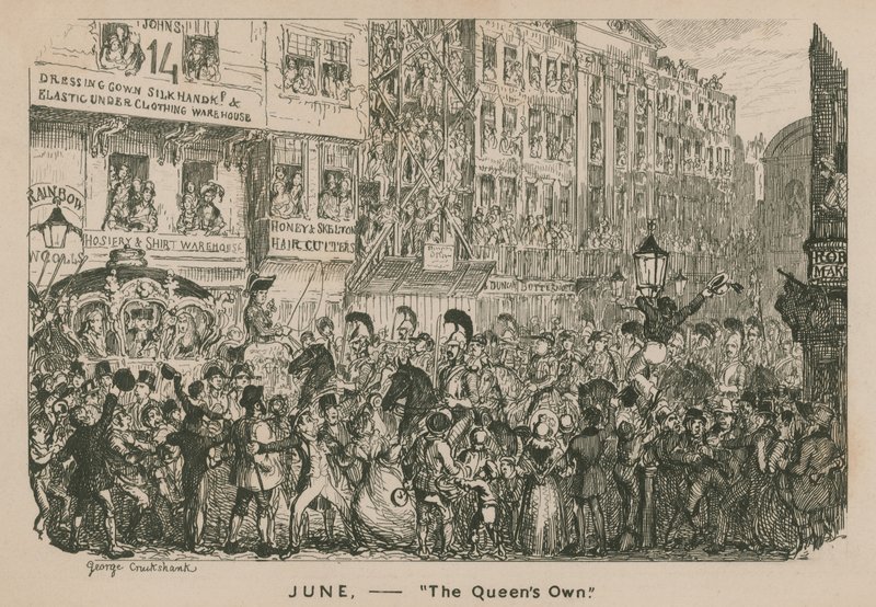 Június – A királynő sajátja alkotó: George Cruikshank