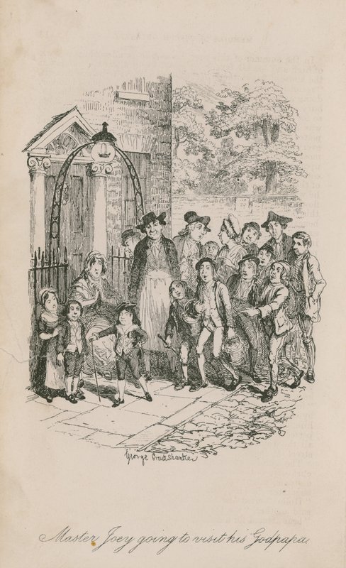 Joey mester meglátogatja a keresztapját alkotó: George Cruikshank