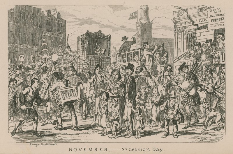 November - Szent Cecília napja alkotó: George Cruikshank