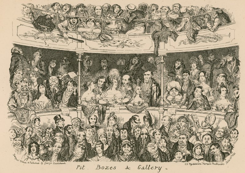 Gödör, dobozok és galéria alkotó: George Cruikshank