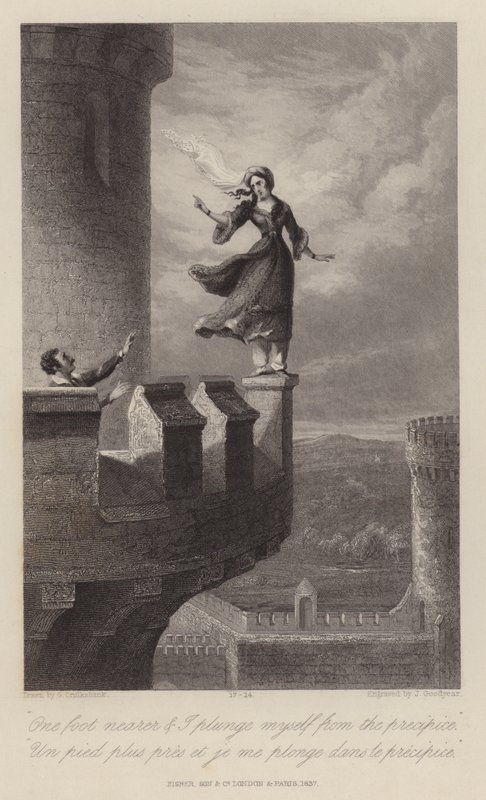 Rebecca és a templomos (metszet) alkotó: George Cruikshank