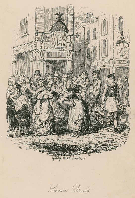 Seven Dials, London alkotó: George Cruikshank