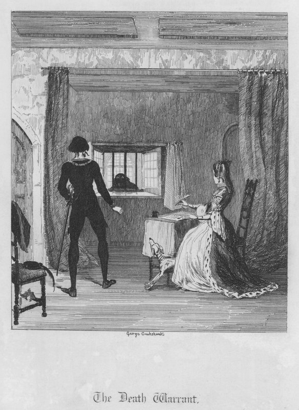 A halálos ítélet (metszet) alkotó: George Cruikshank