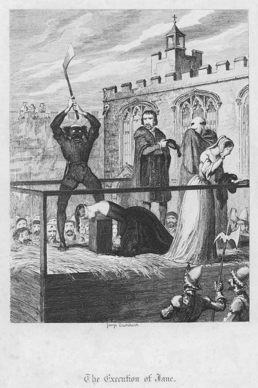 Jane kivégzése alkotó: George Cruikshank