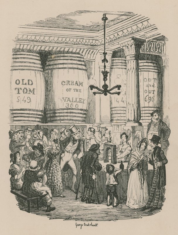 A Gin Shop alkotó: George Cruikshank