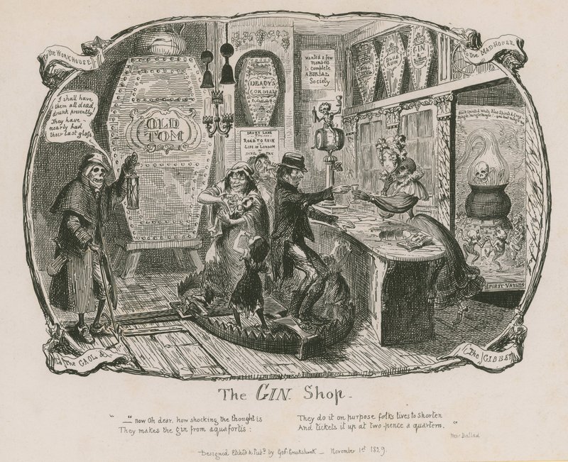 A Gin Shop alkotó: George Cruikshank