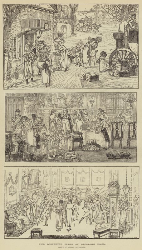 Az Oldstone Hall fagyöngyága alkotó: George Cruikshank