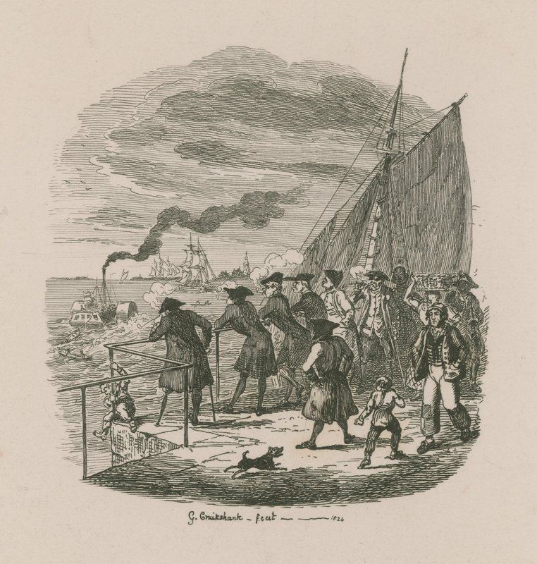 A sétány, Greenwich Hospital alkotó: George Cruikshank