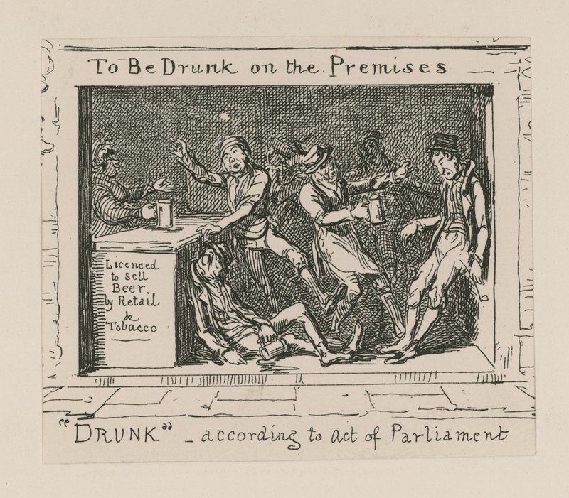 A helyiségben való részegség alkotó: George Cruikshank