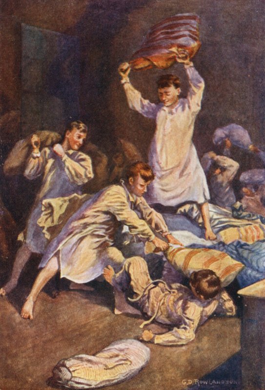 Levetkőztetve a takarót a bolerókról, halálos harcban találkoznának (színes litográfia). alkotó: George Derville (after) Rowlandson