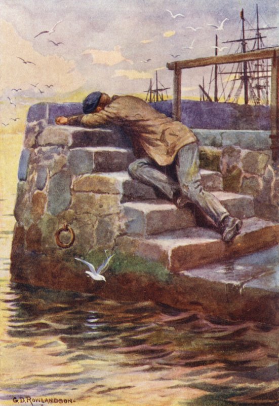 Az erőfeszítés kimerítette az erejét (színes lithó) alkotó: George Derville (after) Rowlandson