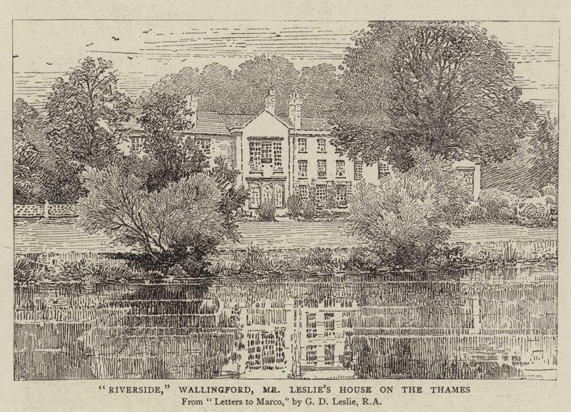 Riverside, Wallingford, Mr. Leslie háza a Temzén alkotó: George Dunlop Leslie