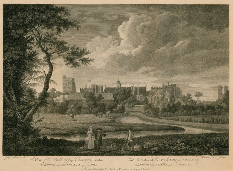 Canterbury érseki palotája Lambethben, Surreyben alkotó: George Edward Robertson