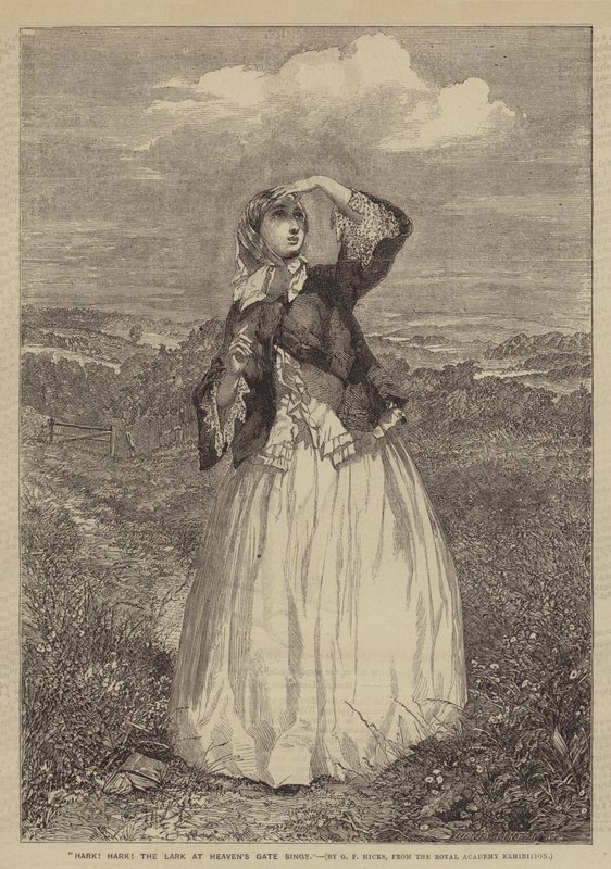 Hark! Hark! a Lark at Heavens Gate énekel alkotó: George Elgar Hicks