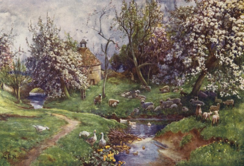 Egy Cotswold Orchard alkotó: George Franck Nicholls