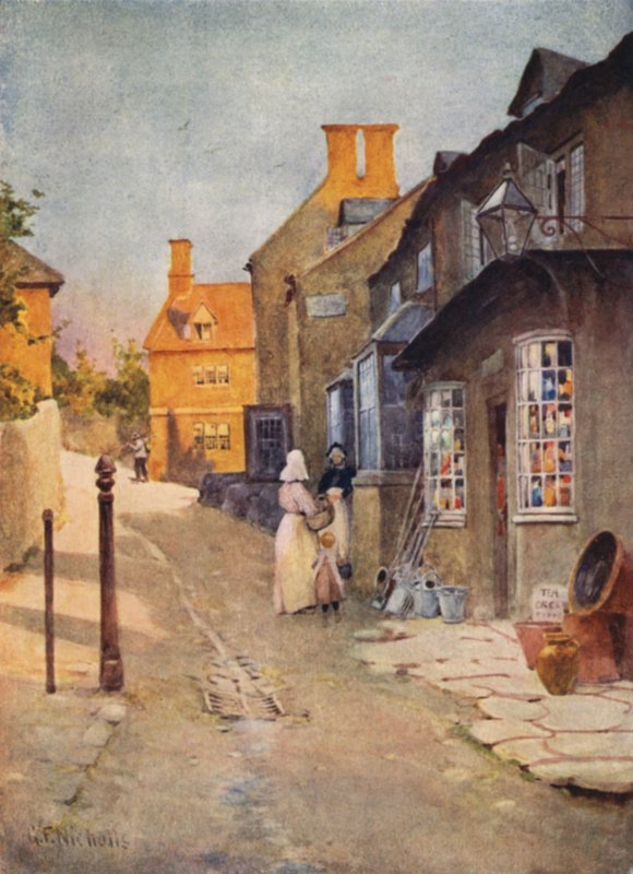 Egy Cotswold Village Store alkotó: George Franck Nicholls