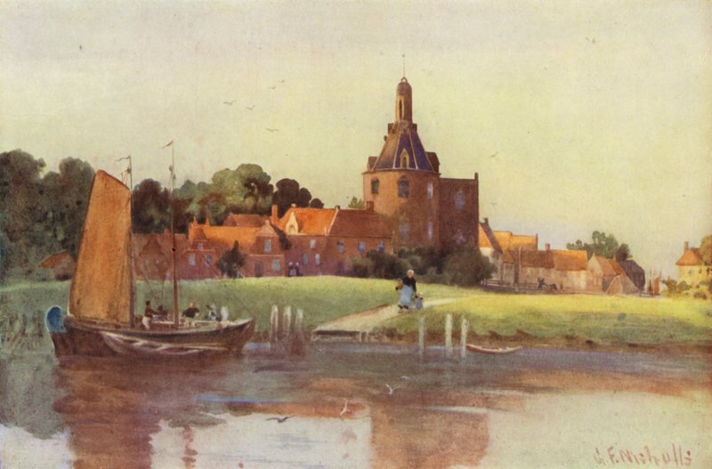 Kilátás Enkhuizen városára alkotó: George Franck Nicholls