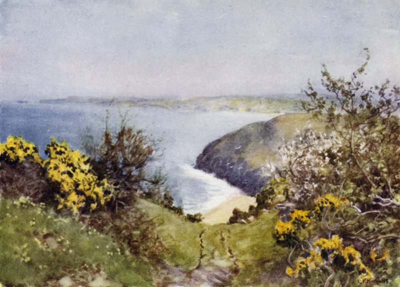 Carbis Bay (színes litho) alkotó: George Franck Nicholls