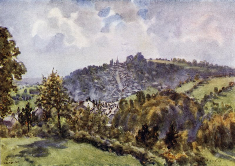 Launceston, Egy őszi reggel (színes litó) alkotó: George Franck Nicholls