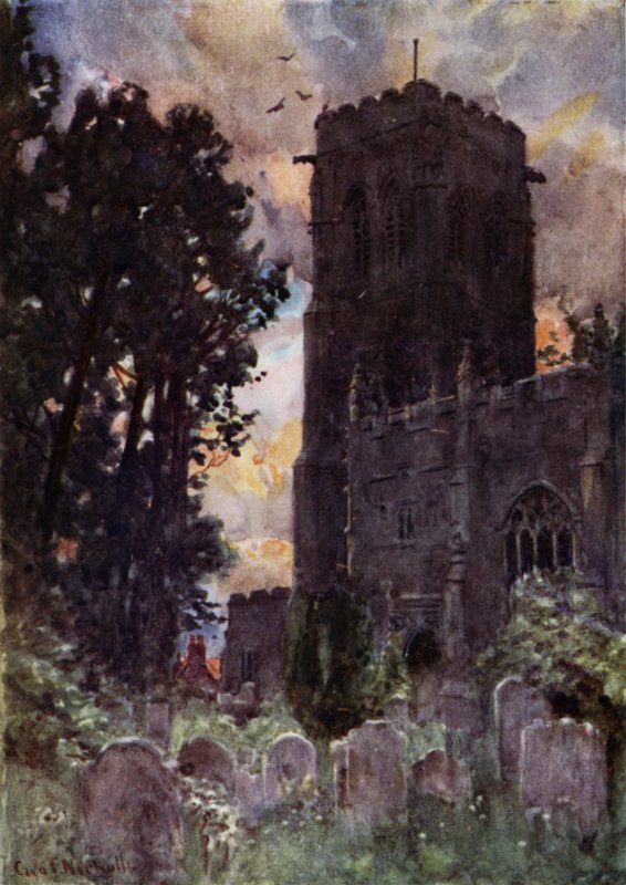 Liskeard templom (színes litó) alkotó: George Franck Nicholls