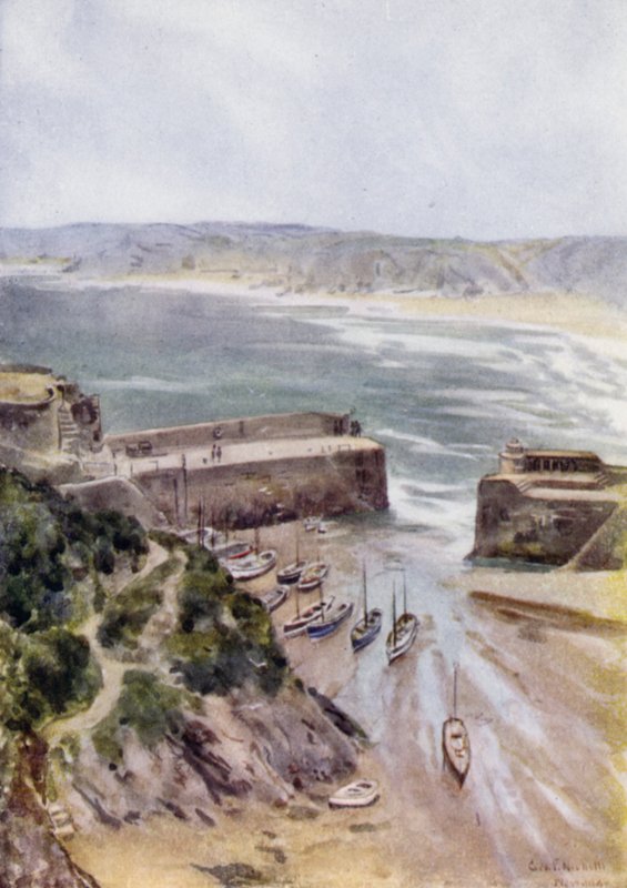Newquay (színes litho) alkotó: George Franck Nicholls