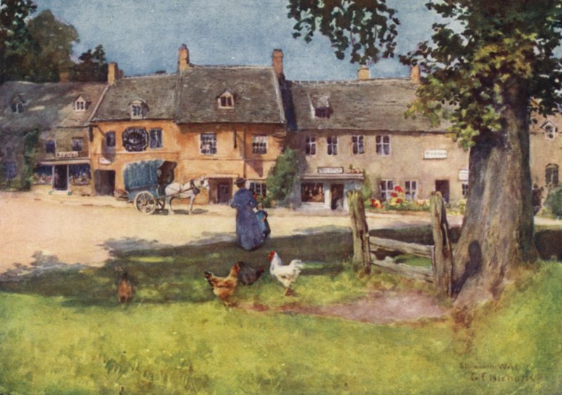 Régi részvények, Stow on the Wold alkotó: George Franck Nicholls