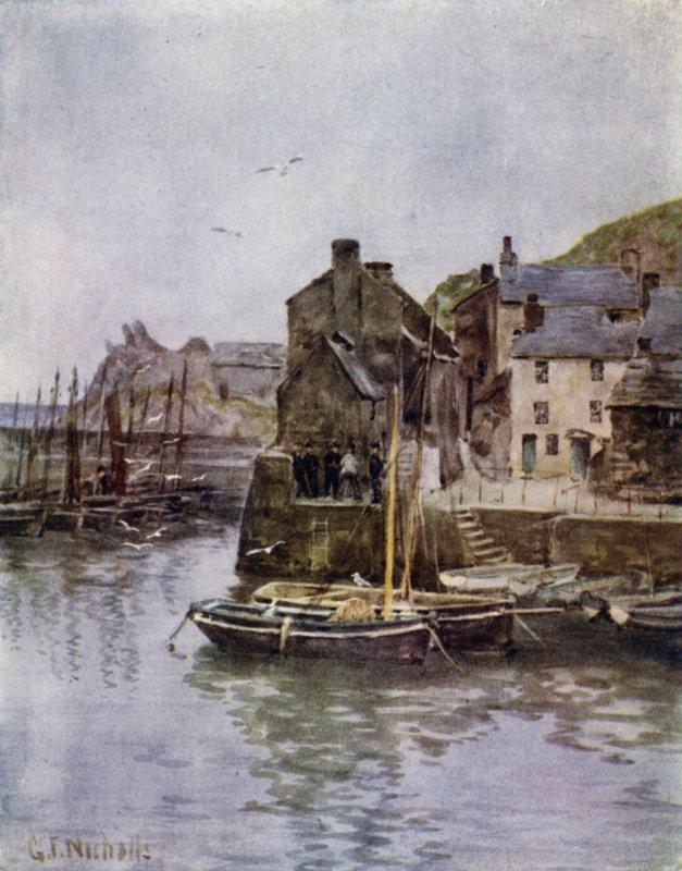 Polperro (színes litó) alkotó: George Franck Nicholls