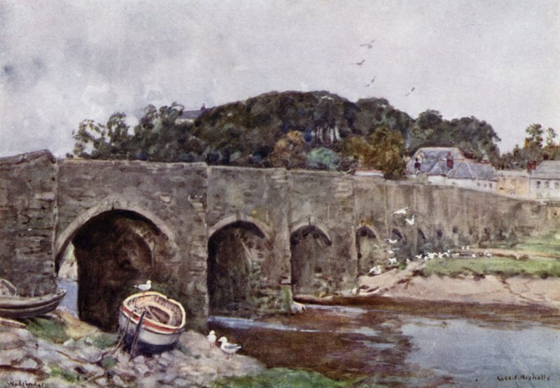 Wadebridge (színes litho) alkotó: George Franck Nicholls