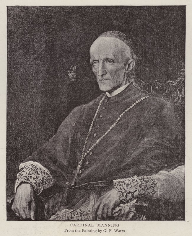 Henry Edward Manning angol katolikus bíboros és Westminsteri érsek (litho) alkotó: George Frederick (after) Watts