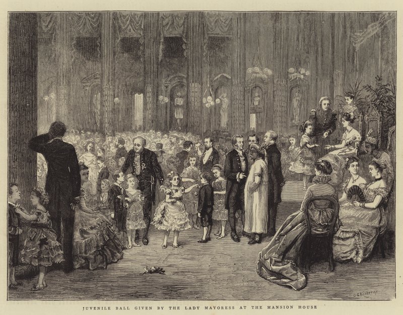 Fiatalkorúak bálja a Polgármesternő által a Kúriaházban alkotó: George Goodwin Kilburne