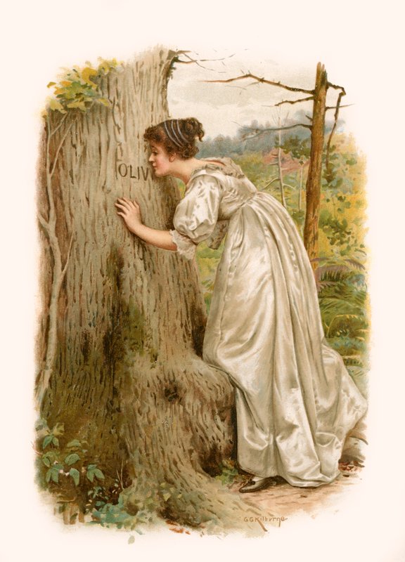 Tennyson Oliviája alkotó: George Goodwin Kilburne