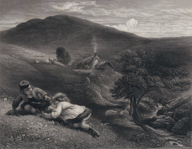 Az Auld Lang Syne illusztrációja, Robert Burns alkotó: George Harvey