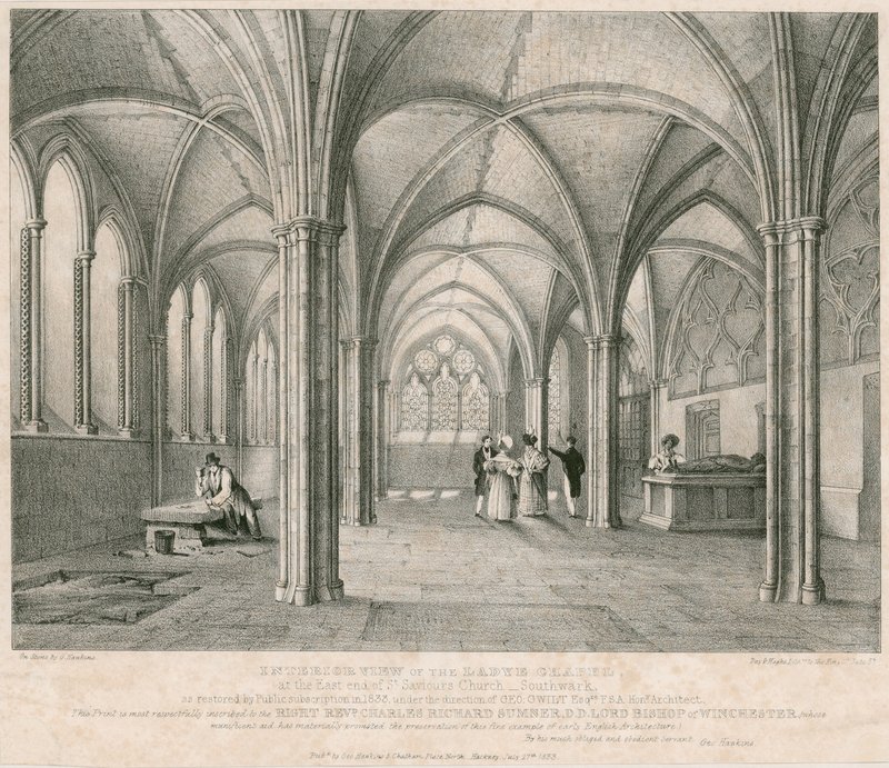 A Ladye kápolna belső képe, a St Saviour